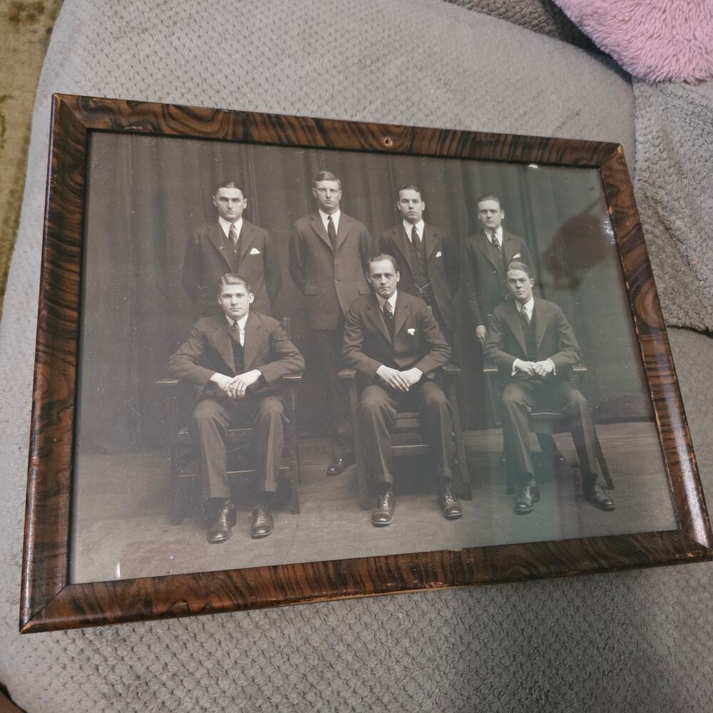 1928 Yale Sheffield Scientific School Class Book Board Photograph Framed Group